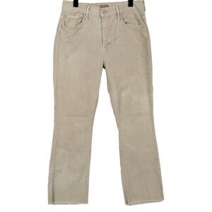 Mid-Rise Straight Leg Jeans Tan Size 29